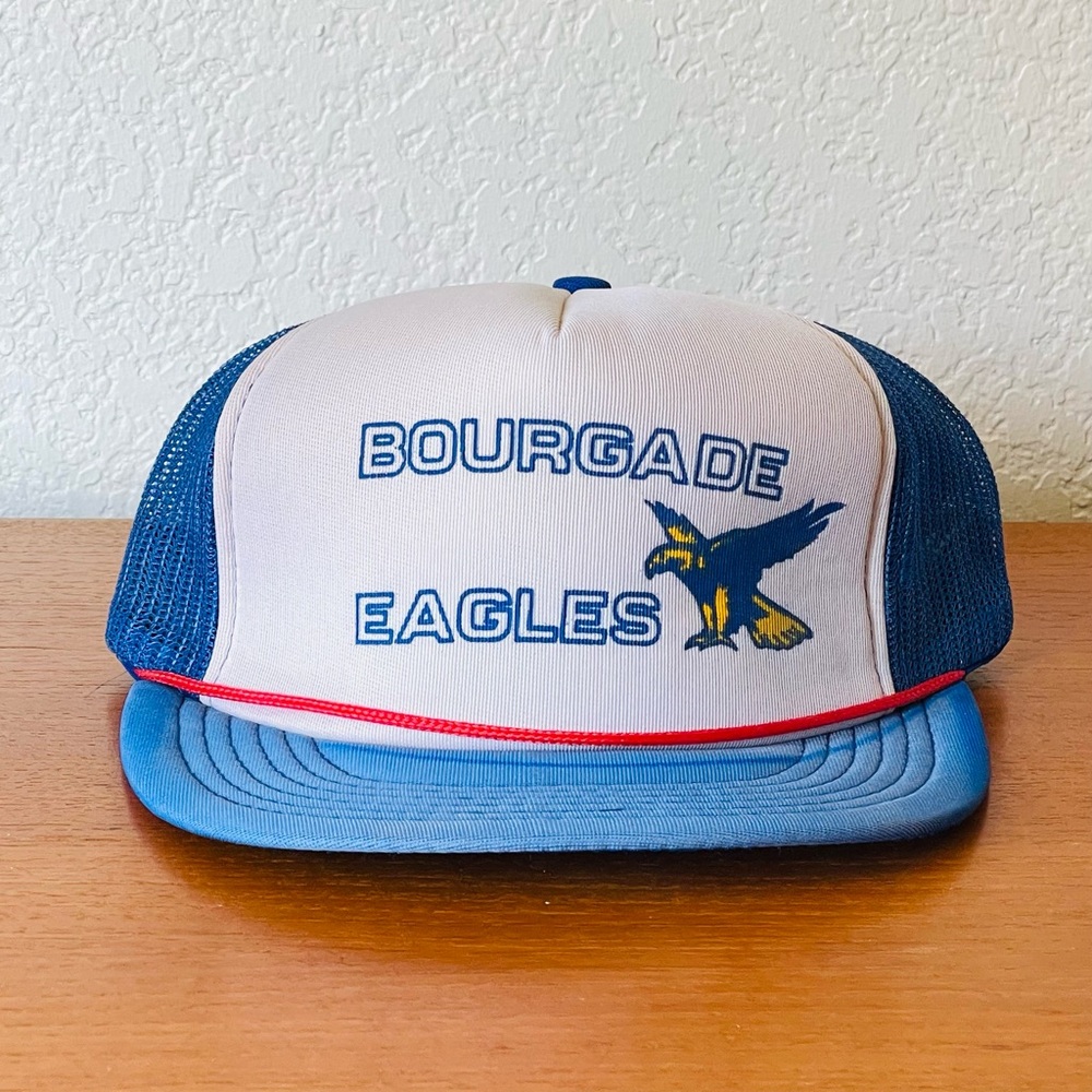 Vintage Bourgade Eagles Trucker Hat